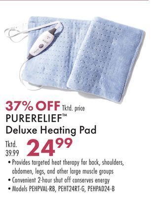 Boscov's Purerelief™ deluxe heating pad offer
