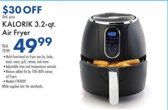 Boscov's Kalorik 3.2-qt. air fryer offer