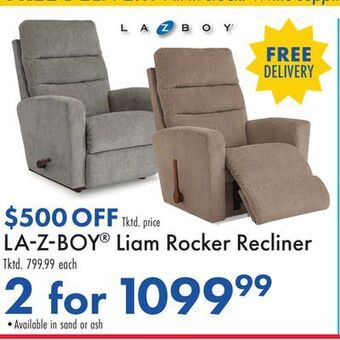Boscov's Lazboy® liam rocker recliner offer