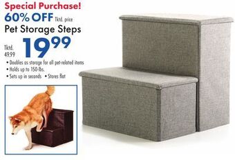 Boscov's Pet storage steps offer