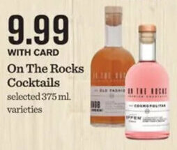 Mariano's On The Rocks Cocktails offer