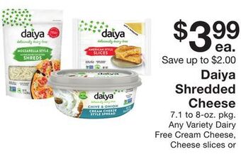 Fairway Store Market Daiya shredded cheese offer
