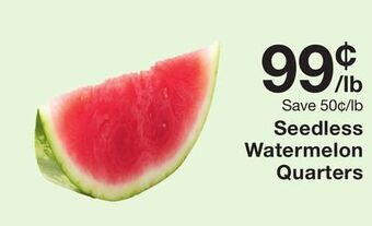 Fairway Store Market Seedless watermelon quarters offer