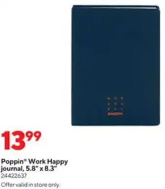 Poppin Work Happy Journal 5.8" x 8.3"
