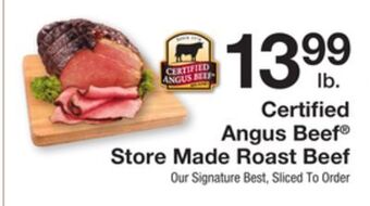 The Fresh Grocer Store made roast beef offer