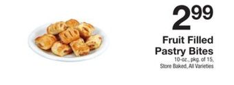 The Fresh Grocer Fruit filled pastry bites offer