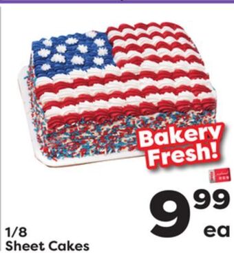 Weis Markets 1/8 sheet cakes offer