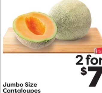 Weis Markets Jumbo size cantaloupes offer