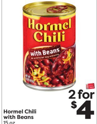 Weis Markets Hormel chili with beans offer