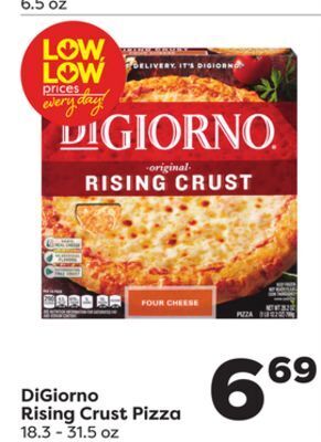 Weis Markets Digiorno rising crust pizza offer