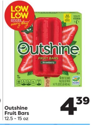 Weis Markets Outshine fruit bars offer