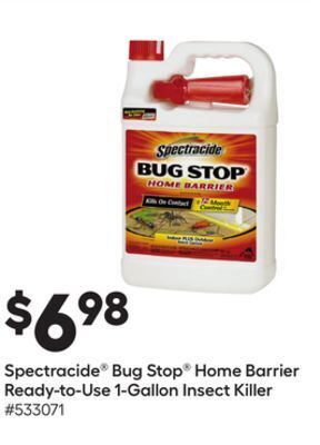Lowe's Spectracide® bug stop® home barrier ready-to-use 1-gallon insect killer offer