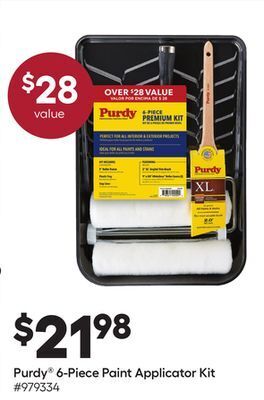 Lowe's Purdy® 6-piece paint applicator kit offer