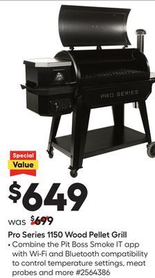 Lowe's Pro series 1150 wood pellet grill offer