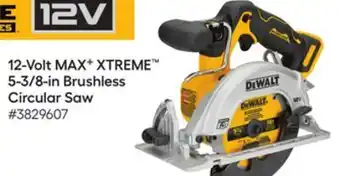 Lowe's 12-volt max 9 xtreme™ 5-3/8-in brushless circular saw offer