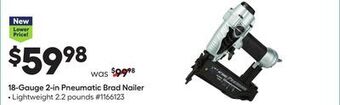 Lowe's 18-gauge 2-in pneumatic brad nailer offer