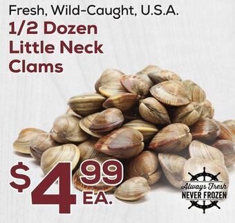 DeCicco & Sons 1/2 dozen little neck clams offer