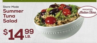 DeCicco & Sons Summer tuna salad offer