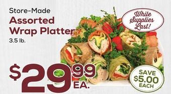 DeCicco & Sons Assorted wrap platter offer