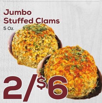 DeCicco & Sons Jumbo stuffed clams offer