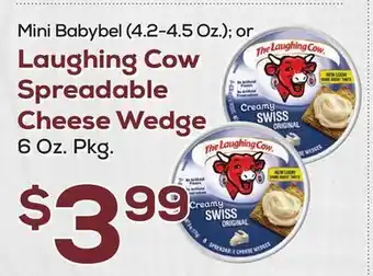 DeCicco & Sons Laughing cow spreadable cheese wedge 6 oz. pkg offer
