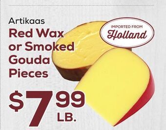 DeCicco & Sons Artikaas red wax or smoked gouda pieces offer