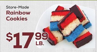 DeCicco & Sons Rainbow cookies offer