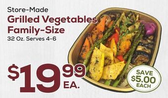 DeCicco & Sons Grilled vegetables family-size offer