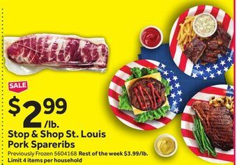 Stop&Shop Stop & shop st. louis pork spareribs offer