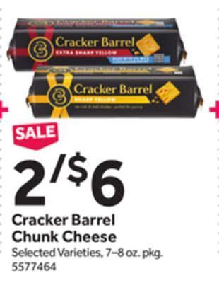 Stop&Shop Cracker barrel chunk cheese offer