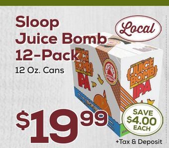 DeCicco & Sons Sloop juice bomb 12-pack offer
