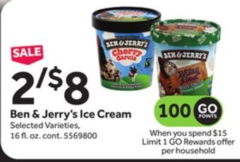 Stop&Shop Ben & jerry's ice cream offer