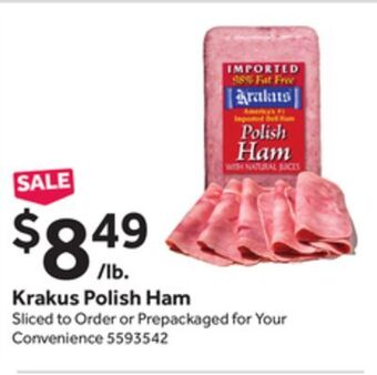 Stop&Shop Krakus polish ham offer