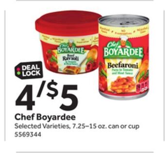 Stop&Shop Chef boyardee offer