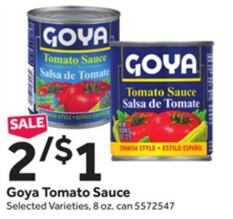 Stop&Shop Goya tomato sauce offer
