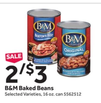 Stop&Shop B&m baked beans offer