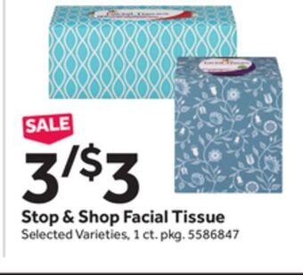 Stop&Shop Stop & shop facial tissue offer