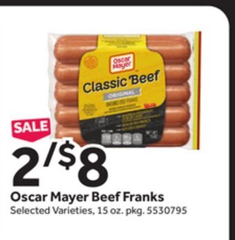 Stop&Shop Oscar mayer beef franks offer