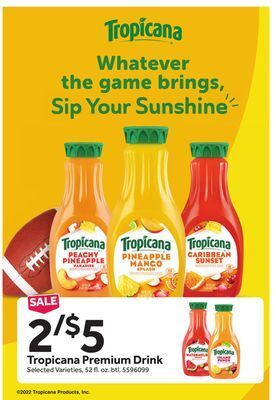 Stop&Shop Tropicana premium drink offer
