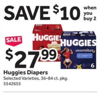Stop&Shop Huggies diapers offer