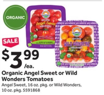 Stop&Shop Organic angel sweet or wild wonders tomatoes offer