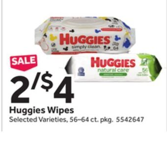 Stop&Shop Huggies wipes offer
