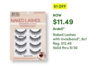 Harmon Face Values Ardell® naked lashes with invisiband® offer