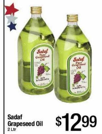 Jons International Sadaf grapeseed oil offer