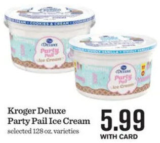 Mariano's Kroger Deluxe Party Pail Ice Cream offer