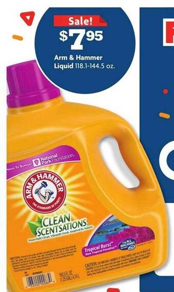 Family Dollar Arm & hammer liquid offer