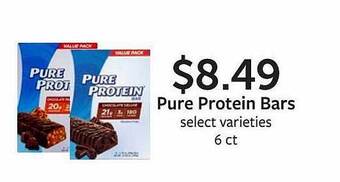 Fareway Pure protein bars offer
