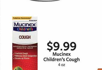 Fareway Mucinex children's cough offer