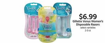 Fareway Gillette venus women's disposable razors offer
