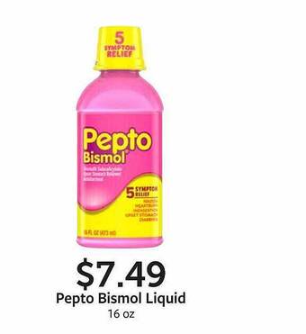 Fareway Pepto bismol liquid offer